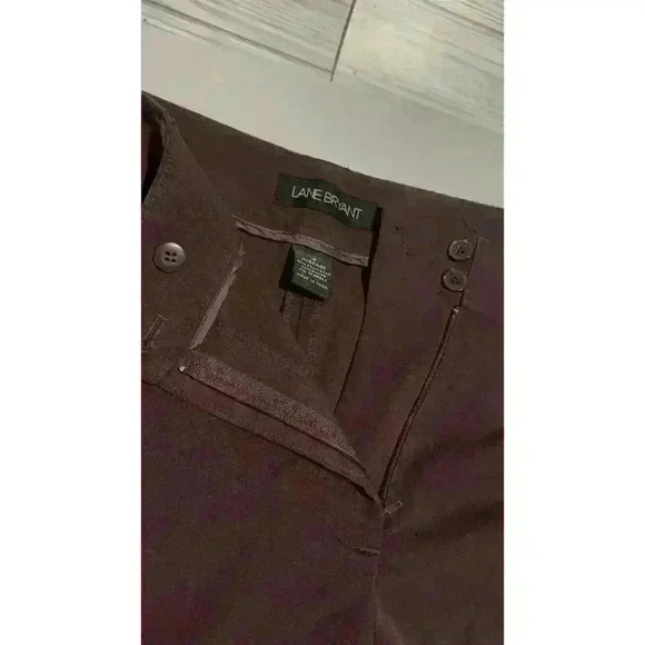 Lane Bryant Houston Trouser Pants Size 18 Plus Size Wide Leg Style Burgundy - Picture 6 of 9